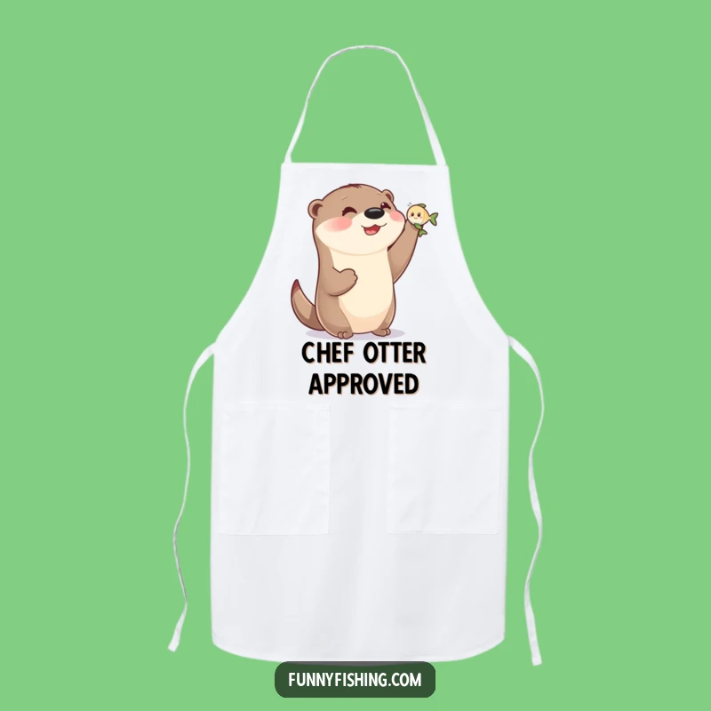 Funny Otter Cooking Apron - Hilarious Chef Gift for Kitchen Fun