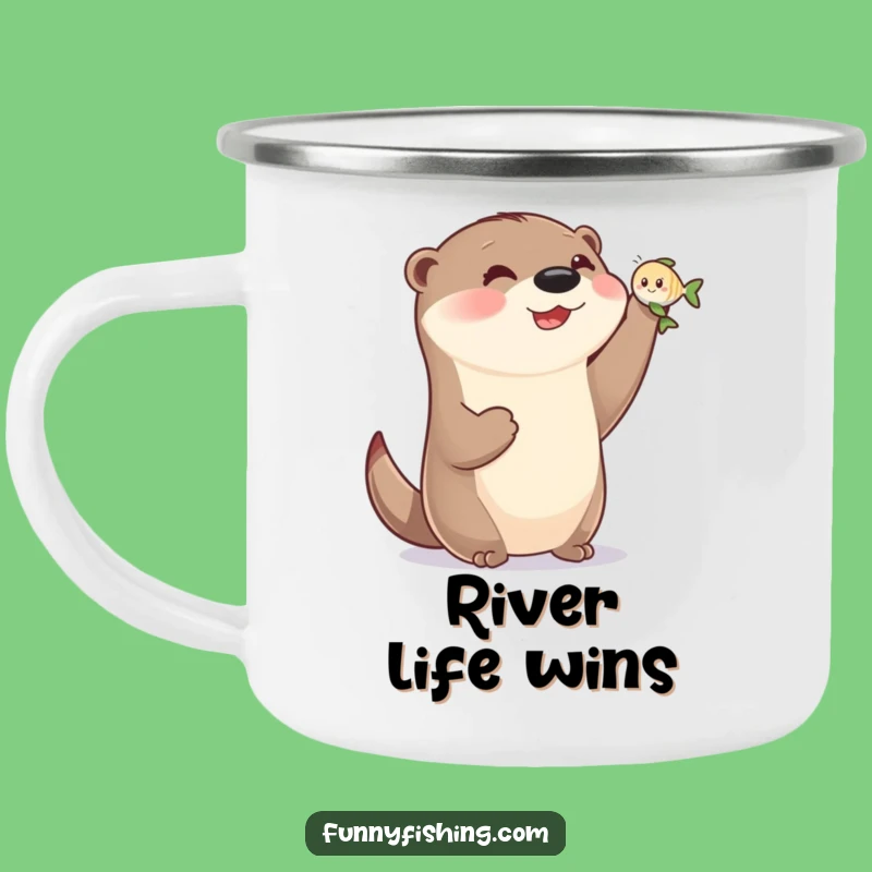 Funny Otter Campfire Mug - Adventure Ready & Hilarious Drinkware