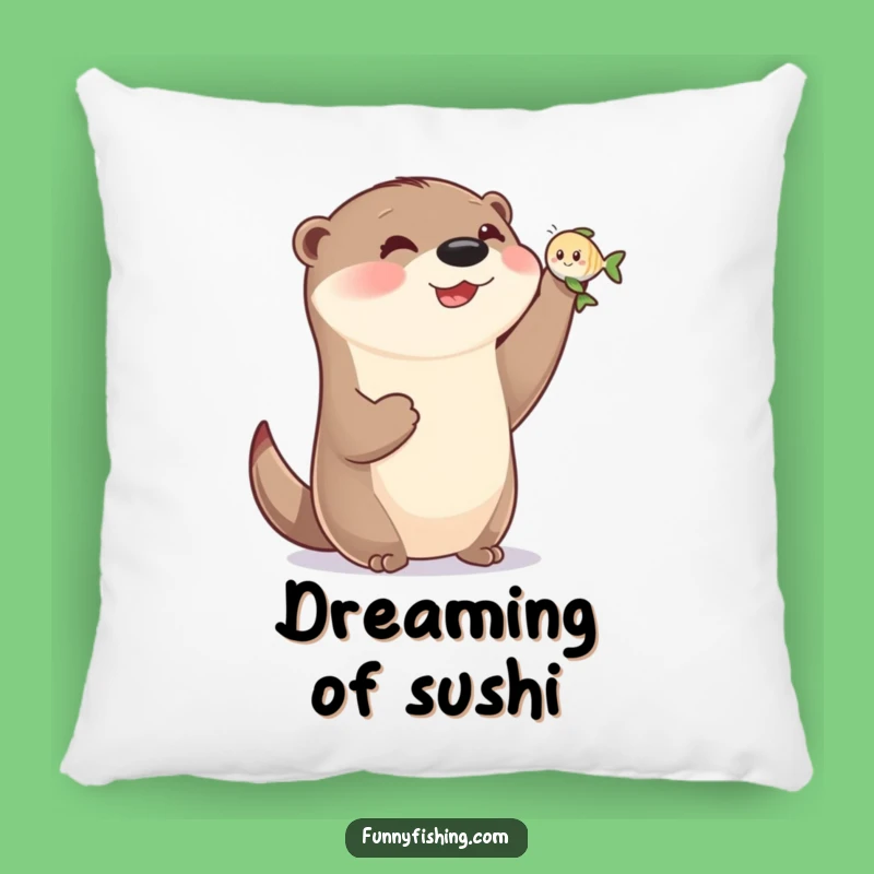 Funny Otter Victory Pillow - Cozy & Comical Home Decor Accent