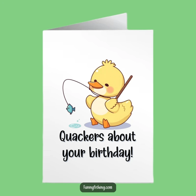 Happy Duck Birthday Free Printable Card - Fun Catchy Downloadable Gift!