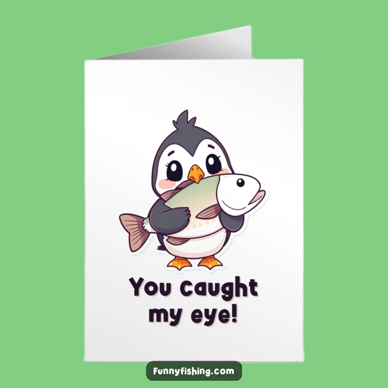 Puffin Big Catch Free Printable Congratulations Card - Funny Downloadable Gift!