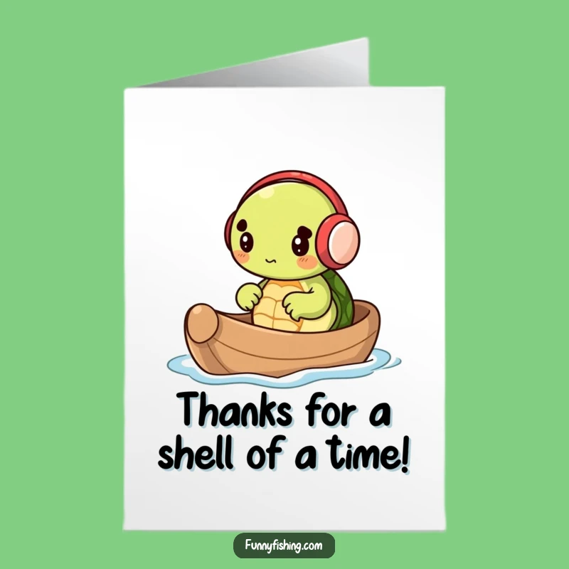 Free Printable Thank You Card: Turtle's Journey, Downloadable