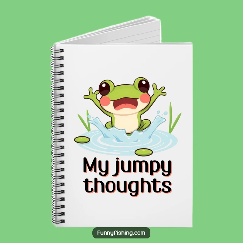 Funny Frog Jumping Notebook: Joyful Splash Journal, Perfect Gift