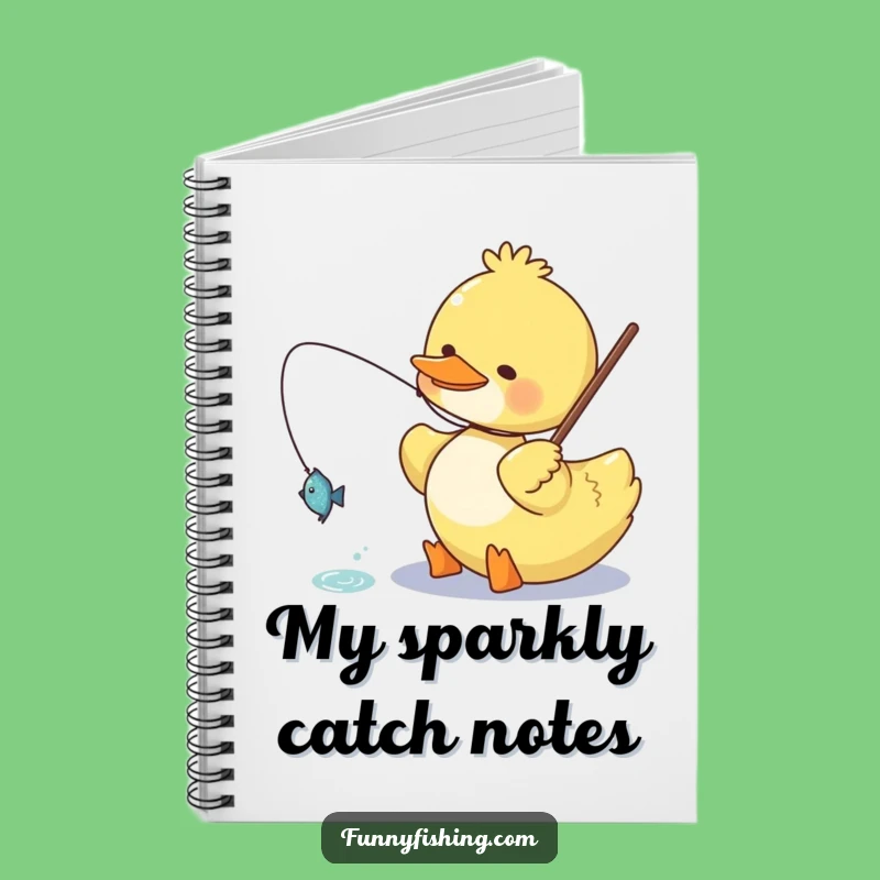 Funny Duck Notebook: Record Your Happy Catches - Gift Idea!