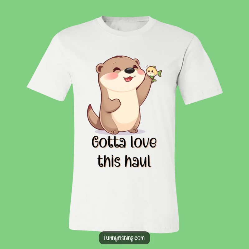 Funny Otter Victory T-Shirt - Cute Animal Tee for Otter Fans