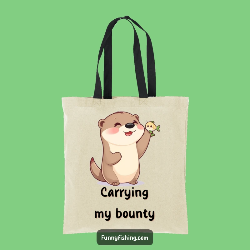 Funny Otter Victory Tote Bag - Cute & Practical Animal Accessory